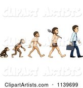 Evolution from Monkey to Business Man