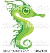 Exotic Green Seahorse