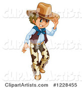 Friendly Cowboy Tipping His Hat