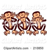 Goofy Three Wise Monkeys