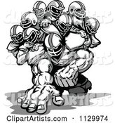 Grayscale Strong Football Team