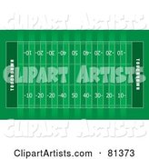 Green American Football Field Aerial