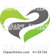 Green and Gray Organic Heart 2