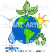 Green Energy and Recycling Plants Around the Earth