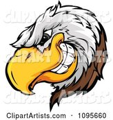 Grinning Bald Eagle Mascot Head