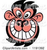 Grinning Ugly Monkey Face