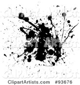 Grungy Black Splatter of Ink - 2