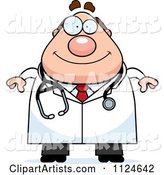 Happy Chubby Male Doctor or Veterinarian