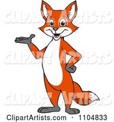 Happy Fox Presenting and Standing Upright