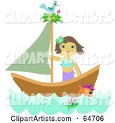 Happy Woman Sailing
