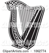 Harp Black and White