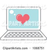 Heart and Laptop Icon