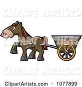 Horse Pulling a Cart