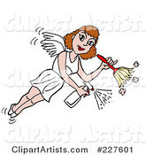 Housekeeper Fairy Flying, Spraying and Using a Duster
