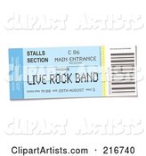 Live Rock Band Concert Ticket