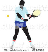 Male Tennis Athlete in Action - 1