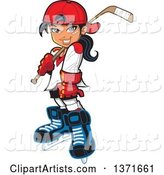 Manga Hockey Player Girl