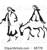 Mary and Joseph with a Mule