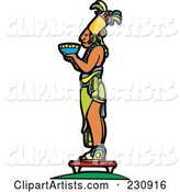Mayan King Holding an Offering - 2