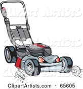 Mean and Tough Lawn Mower Character