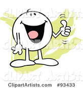Moodie Character Holding a Thumb up