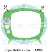 Old Fashioned Green Box TV