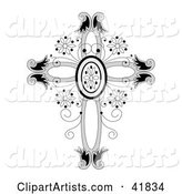 Ornate Floral Crucifix