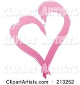 Painted Pink Heart
