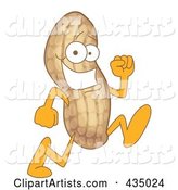 Peanut Mascot Running