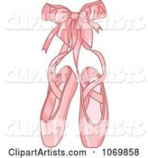 Pink Ballet Slippers and a Bow