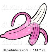 Pink Peeled Banana