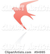 Pink Swallow Logo Design or App Icon - 2