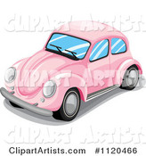 Pink VW Slug Bug Car