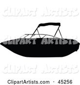 Profiled Black Personal Boat Silhouette