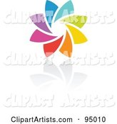 Rainbow Circle Logo Design or App Icon - 12