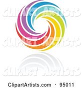 Rainbow Circle Logo Design or App Icon - 13