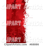Red and White Blood Splatter Background - Version 4