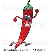 Running Red Chili Pepper