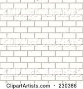 Seamless Background of a White Brick Wall