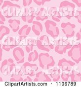 Seamless Pink Leopard Print Background Pattern 3