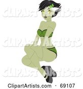 Sexy Green Bride of Frankenstein Sitting