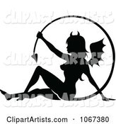 Sexy She Devil in Silhouette