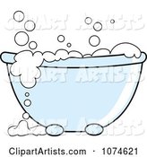 Tub with Sudsy White Bubble Bath