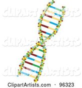 Twist of Colorful DNA