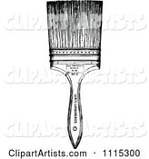 Vintage Black and White Paint Brush 2