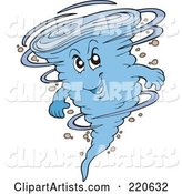 Whirling Blue Tornado Character