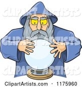 Wizard Looking into a Crystal Ball
