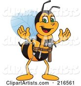 Worker Bee Character Mascot Handyman